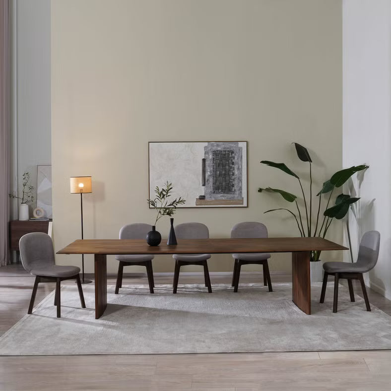 10 Seater Solid Wood Dining Table – Natural