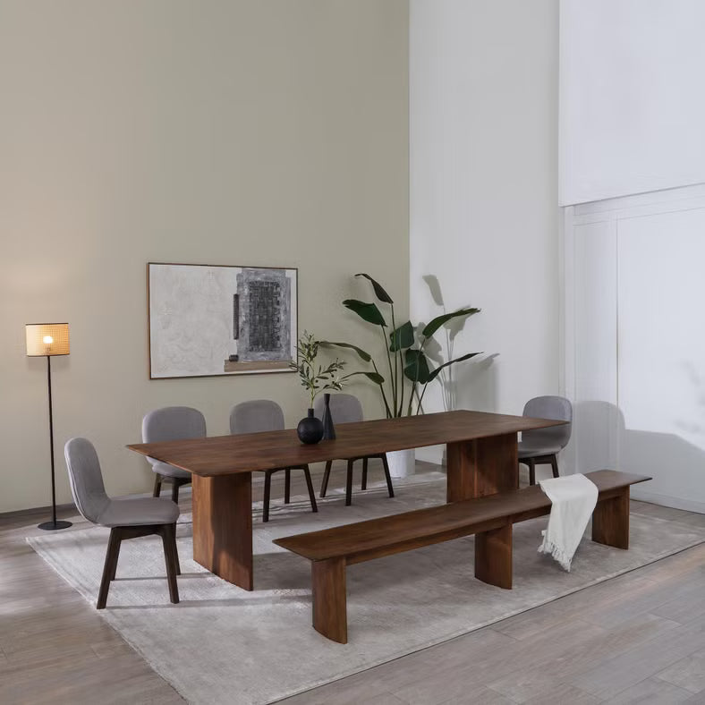 10 Seater Solid Wood Dining Table – Natural