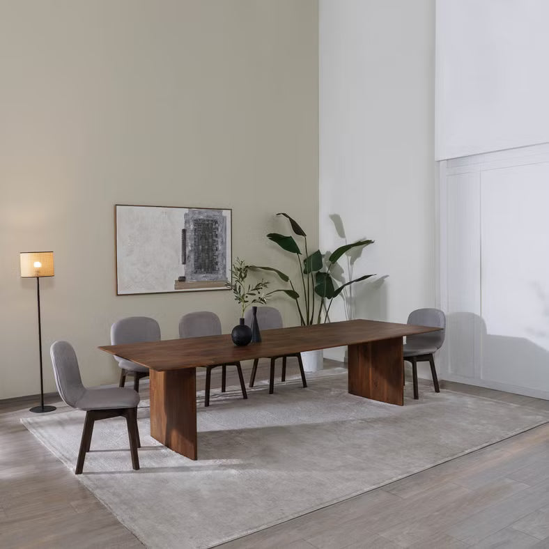 10 Seater Solid Wood Dining Table – Natural