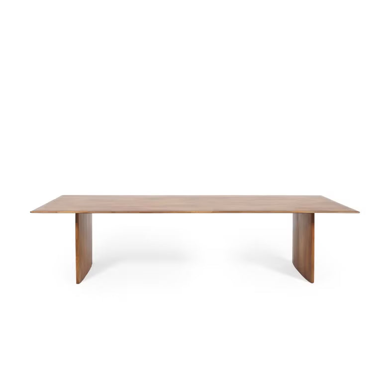 10 Seater Solid Wood Dining Table – Natural