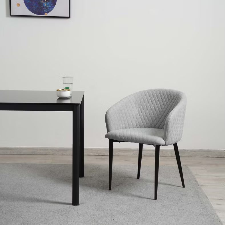 1+6 Seater Dining Set with Brera Chairs – Gold