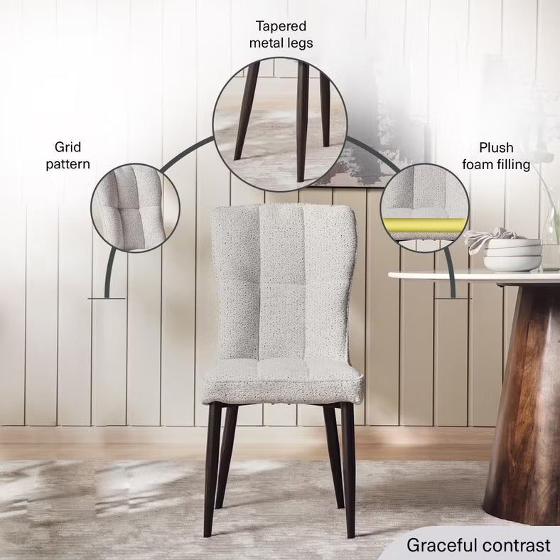 1+10 Seater Dining Set with Boca Chairs – Grey Mist