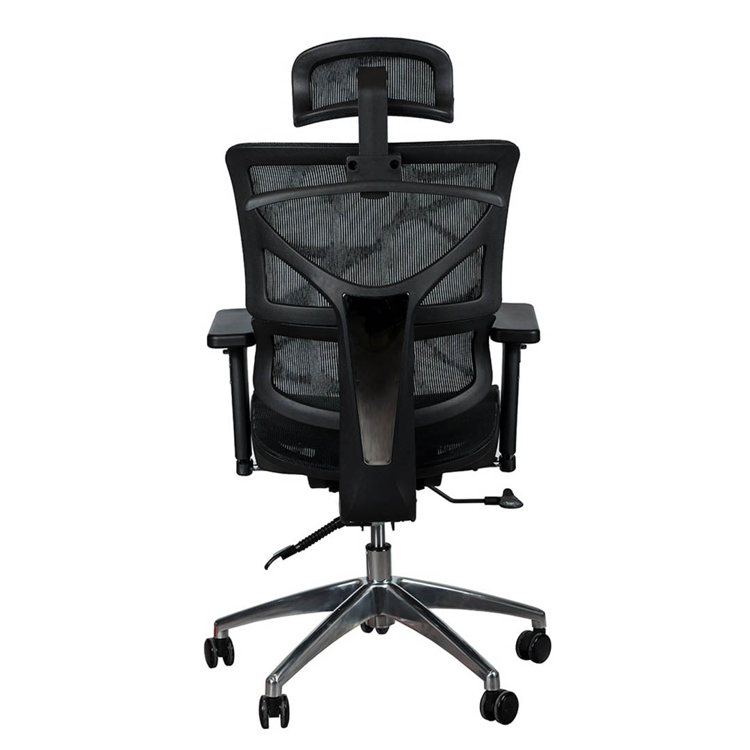 Ergonomic Design High Back Chair With Height Adjustable, Lumbar Support And 5 Swivel Wheels-GCC Home Center