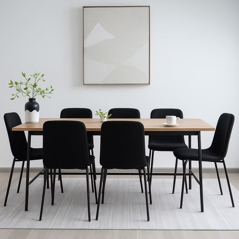 1+6 Seater Dining Set with Quang Chairs