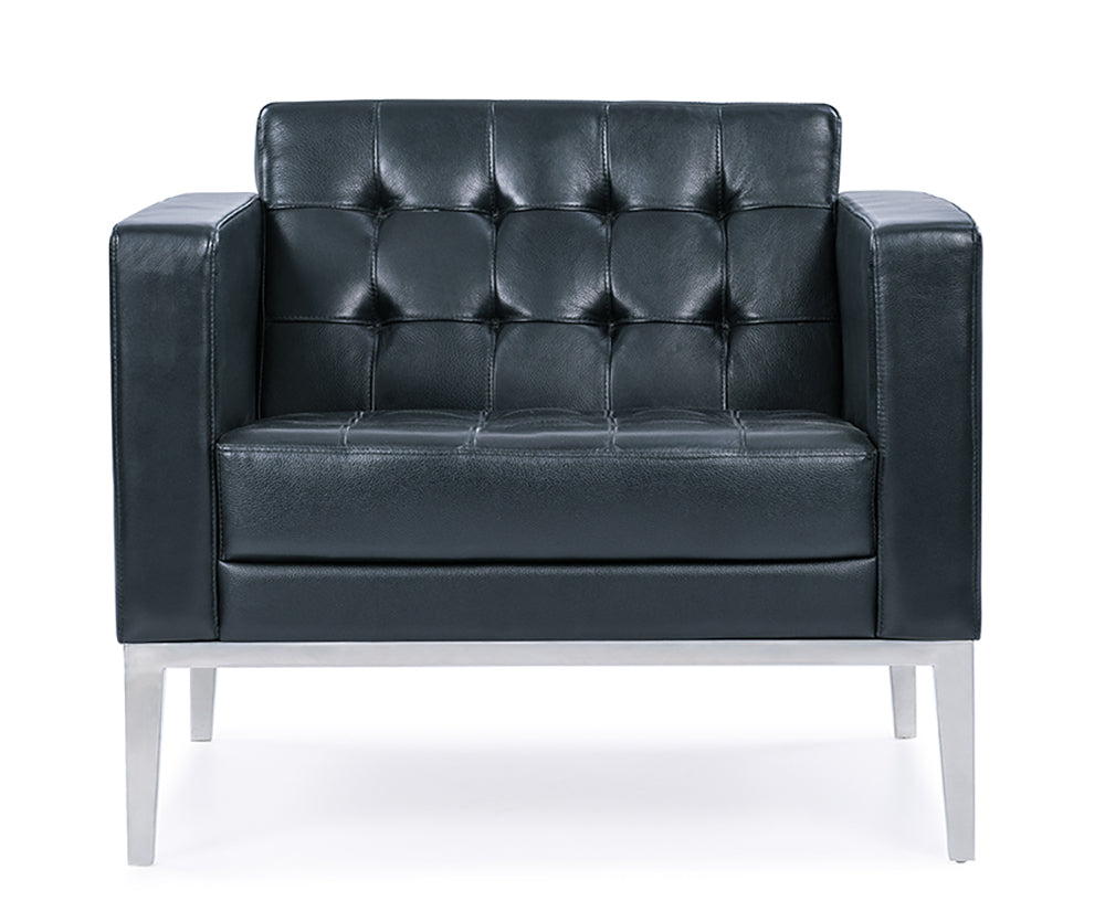 PU Leather Sofa Seat – Classic Design with Solid Wood Frame