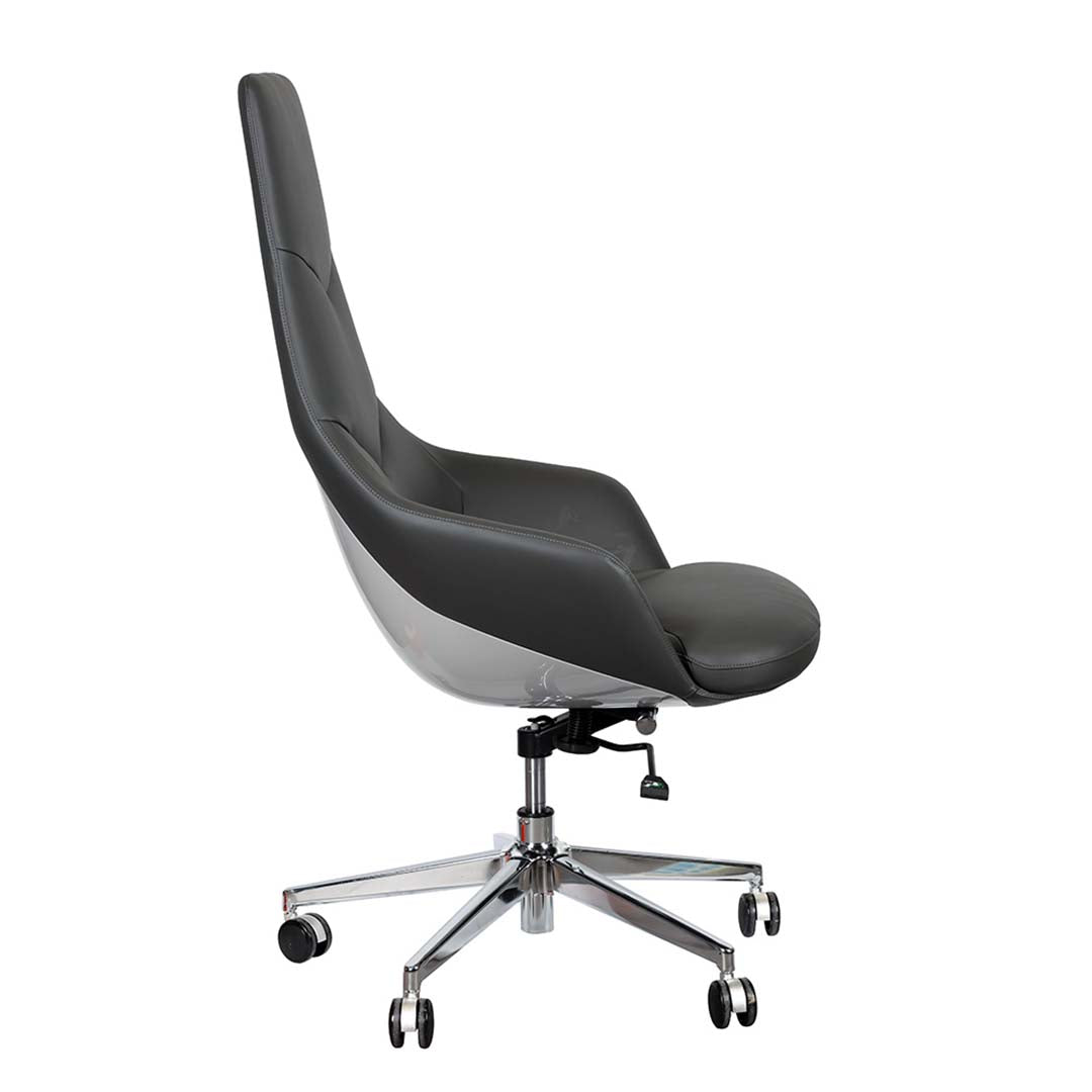 PU leather Office Chair, High Back Office Chair With Height Adjustable-GCC Home Center