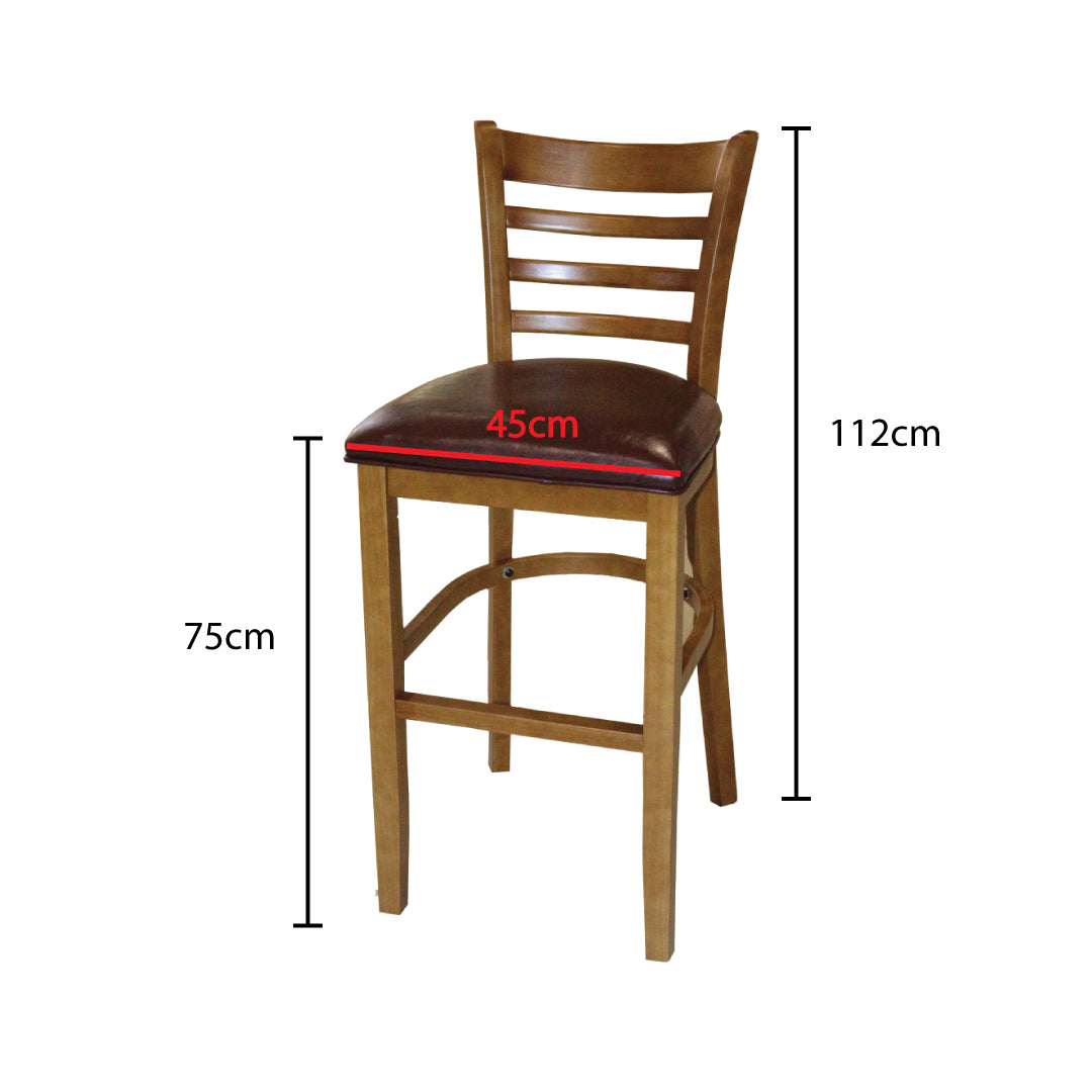 Jilphar Furniture Solid Beech Wood High Bar Chair JP1004B-GCC Home Center
