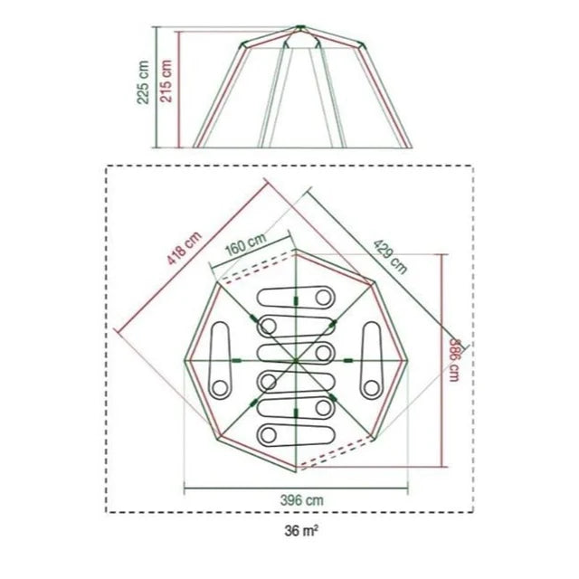 Coleman Octagon BlackOut Tent – 8 Person