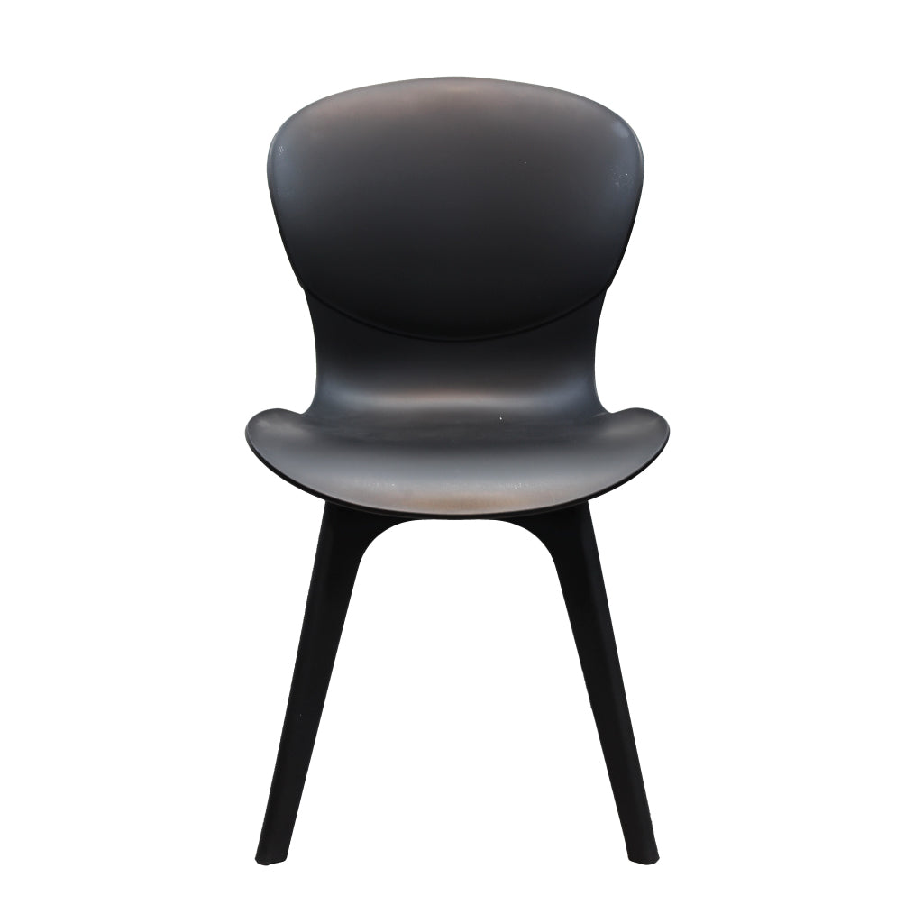 Jilphar Furniture Polypropylene Dining Chair Black, JP1027-GCC Home Center