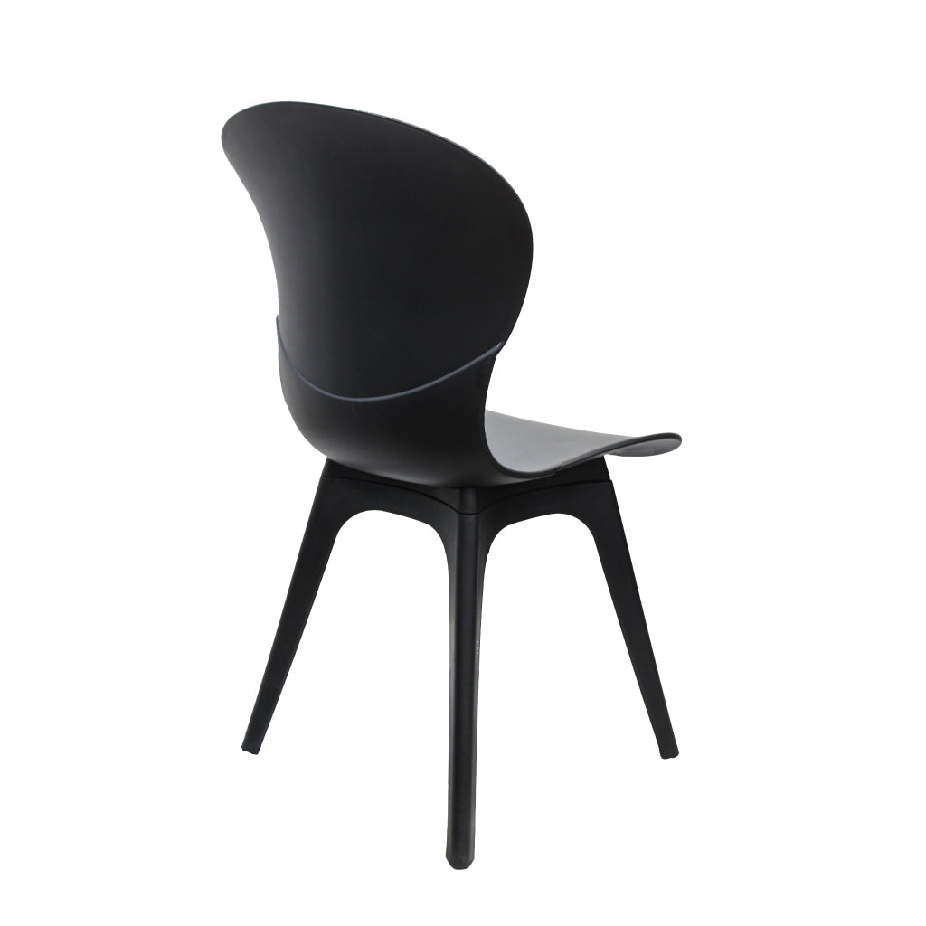 Jilphar Furniture Polypropylene Dining Chair Black, JP1027-GCC Home Center