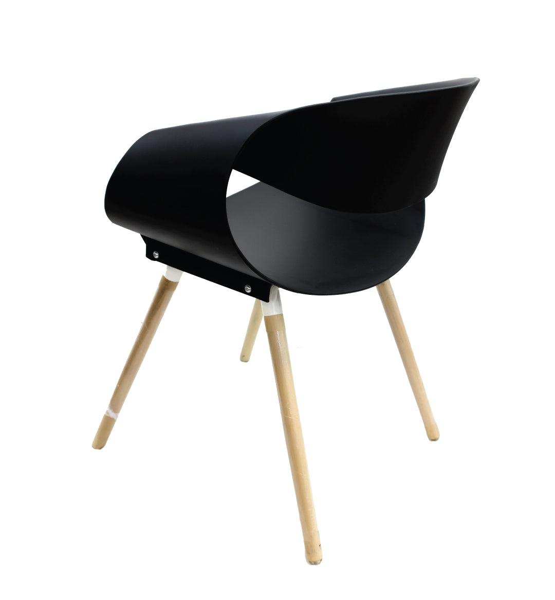 Jilphar Furniture Modern PP Dining Chair with Wooden Legs JP1037-GCC Home Center