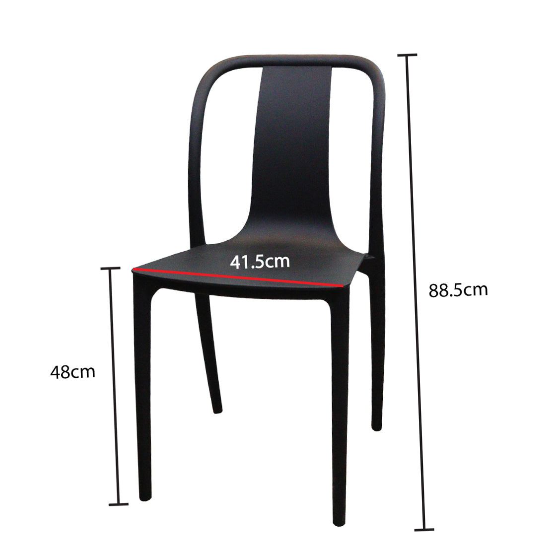 Jilphar Furniture Polypropylene Stackable Indoor/Outdoor Chair JP1302-GCC Home Center