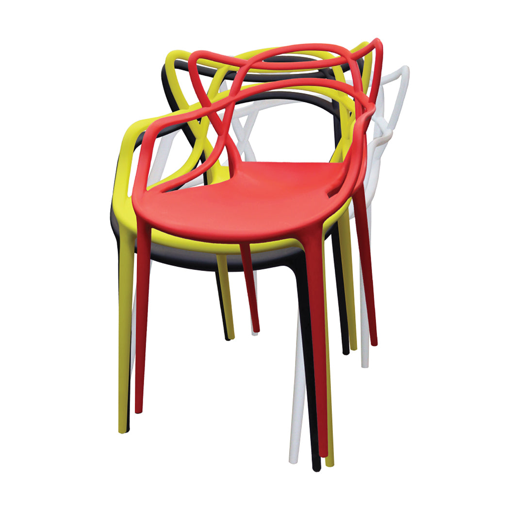 Jilphar Furniture Half Molded Polypropylene Dining Chair JP1325-GCC Home Center
