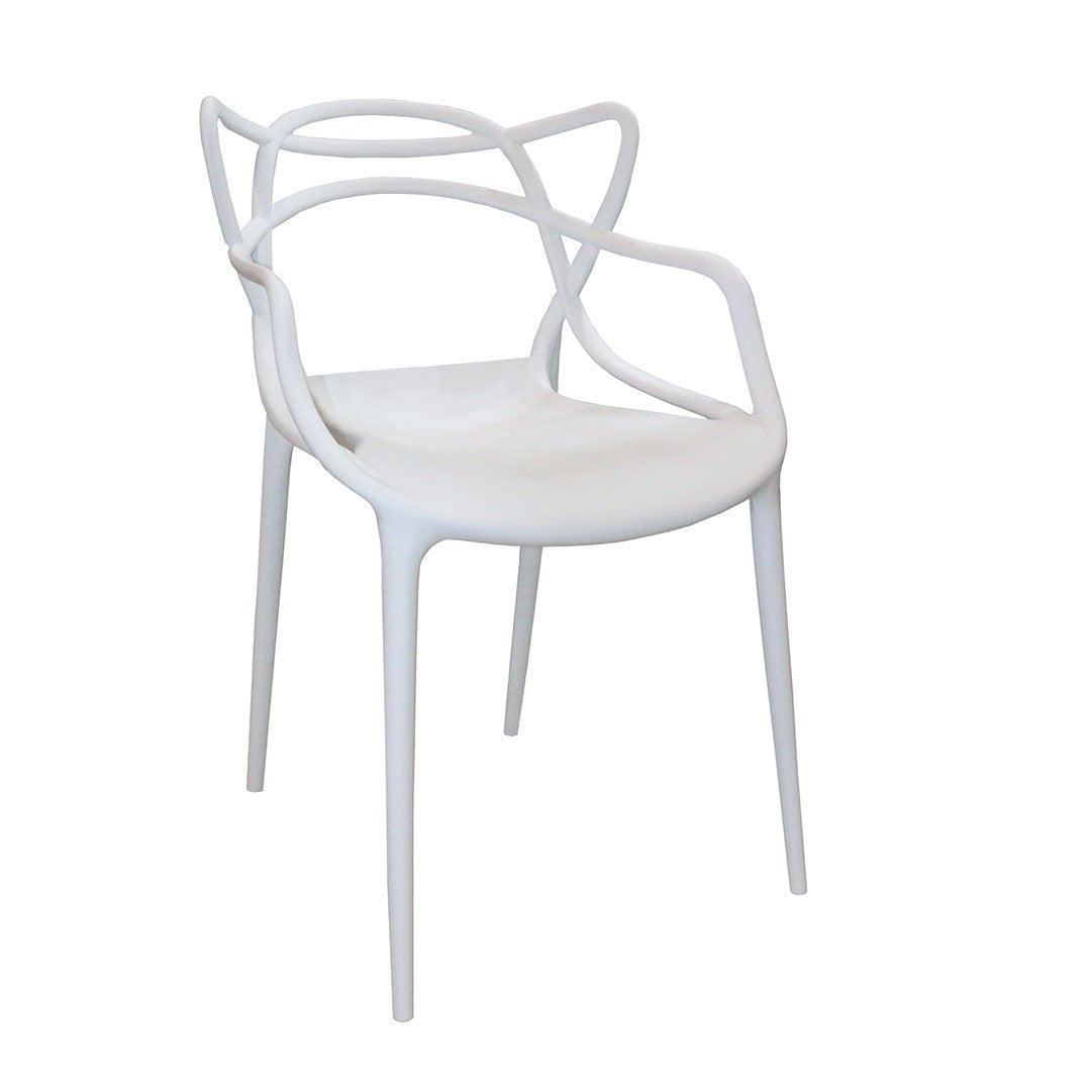 Jilphar Furniture Half Molded Polypropylene Dining Chair JP1325-GCC Home Center