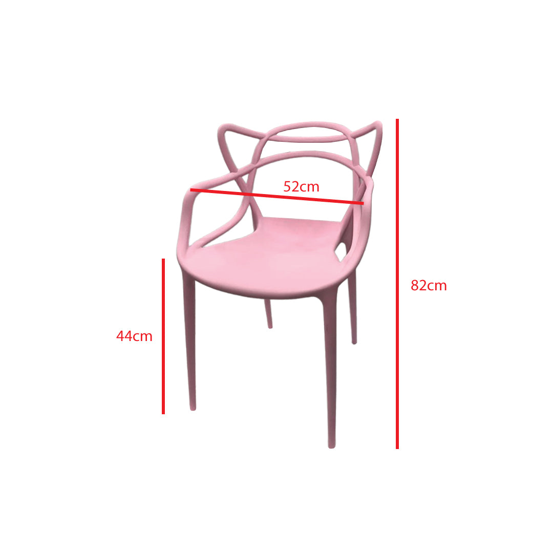 Jilphar Furniture Half Molded Polypropylene Dining Chair JP1325-GCC Home Center