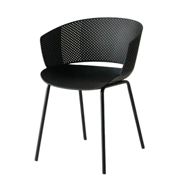 Jilphar Furniture Classical Polypropylene with Metal Leg Dining Chair JP1337-GCC Home Center