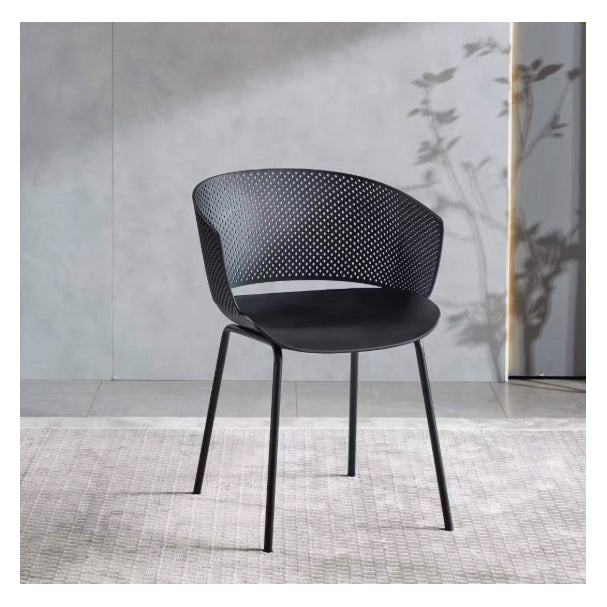 Jilphar Furniture Classical Polypropylene with Metal Leg Dining Chair JP1337-GCC Home Center