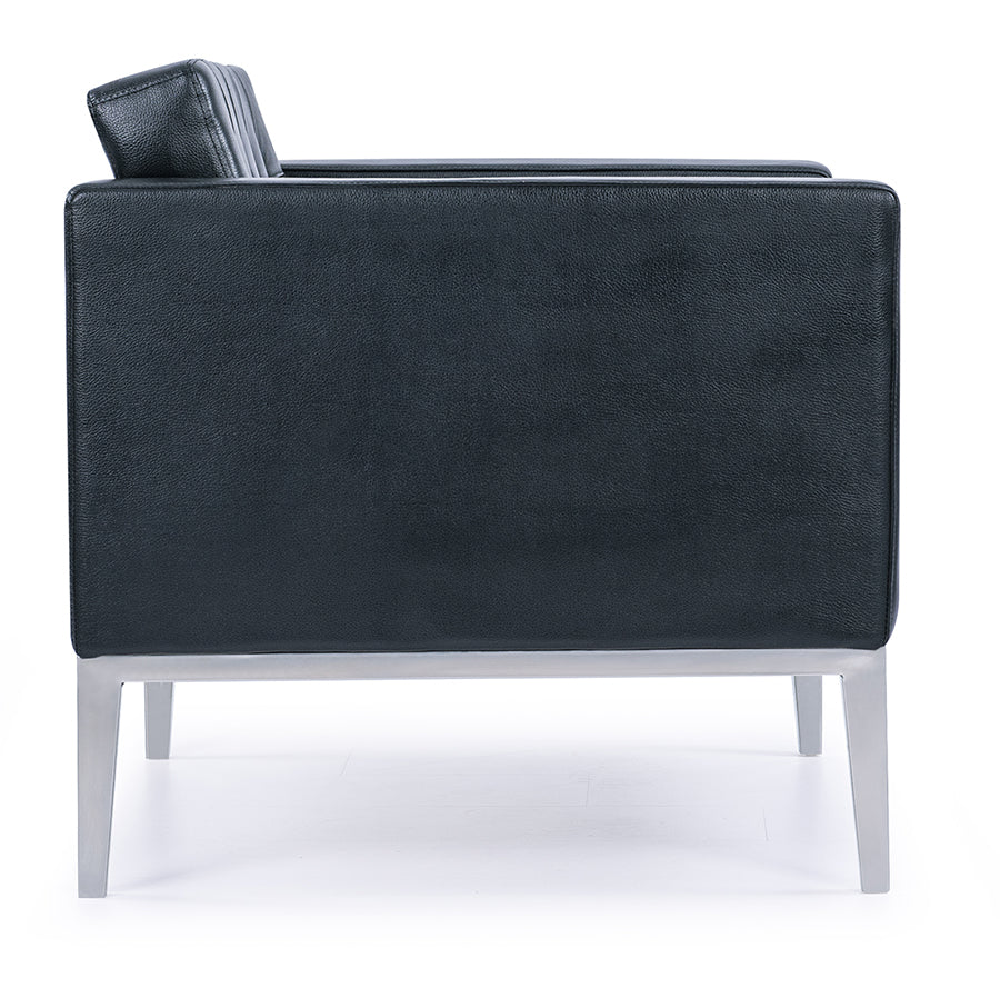 PU Leather Sofa Seat – Classic Design with Solid Wood Frame