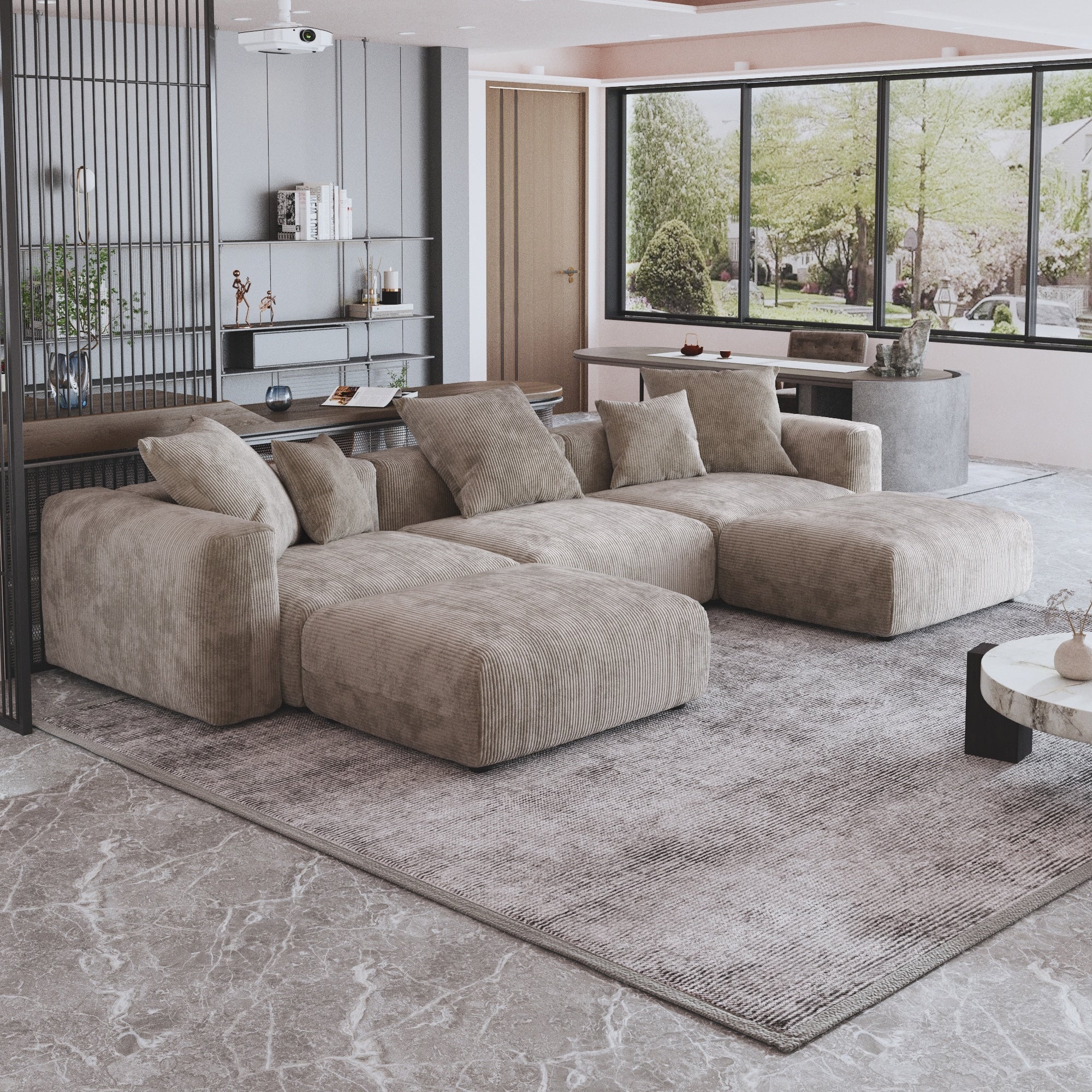 Modern Sectional Fabric Sofa-GCC Home Center