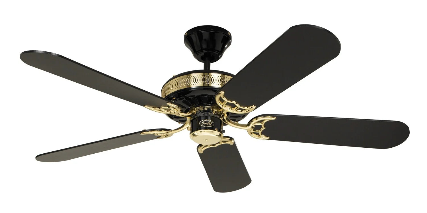 Black Ø132 Ceiling Fan With Pull Chain, 50Hz