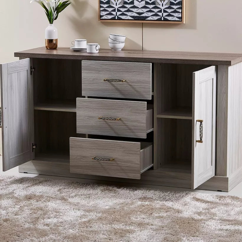 3-Drawer Sideboard Buffet with 2 Doors