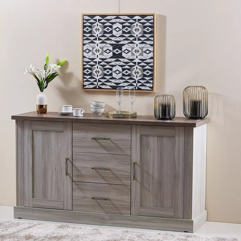 3-Drawer Sideboard Buffet with 2 Doors