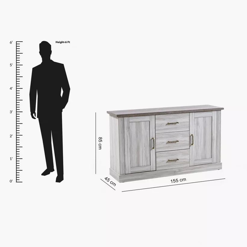 3-Drawer Sideboard Buffet with 2 Doors