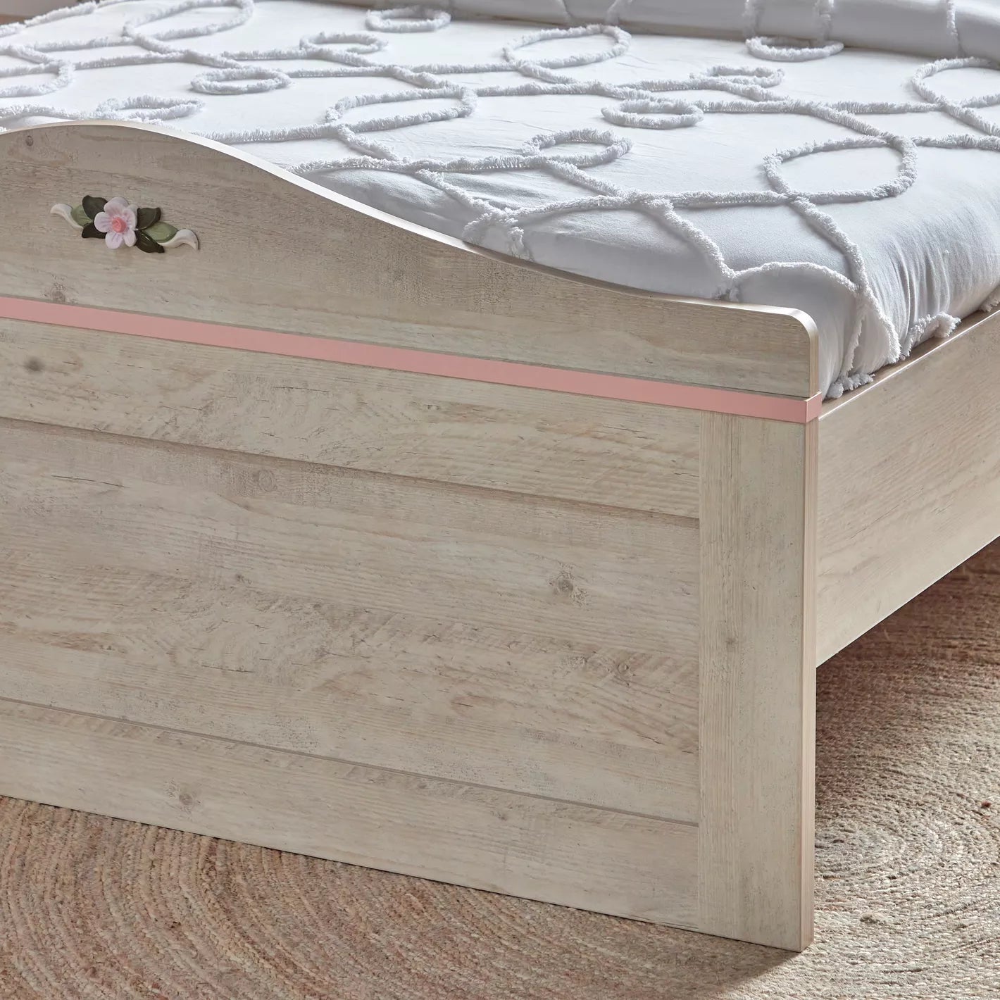 Single Bed Crafted From Engineered Wood - 120x200 cm-GCC Home Center