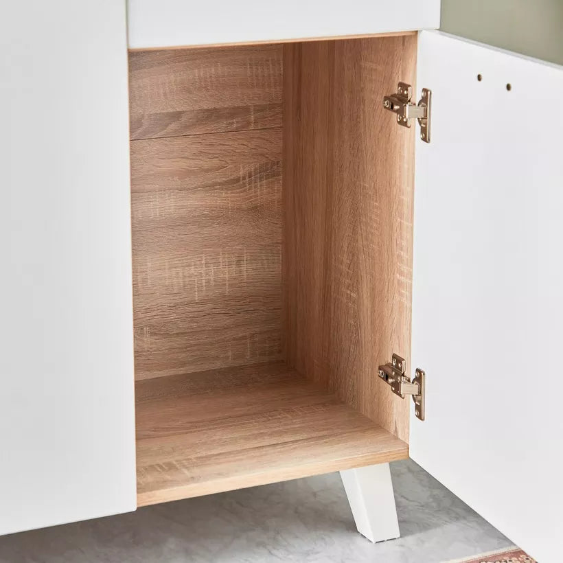 3-Door Kitchen Cabinet with Drawer and Hutch