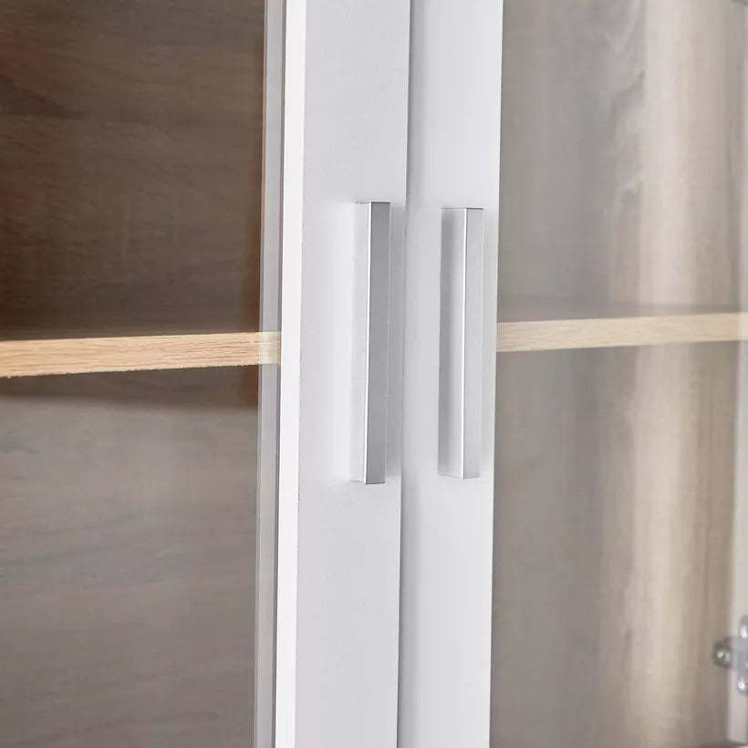 3-Door Kitchen Cabinet with Drawer and Hutch