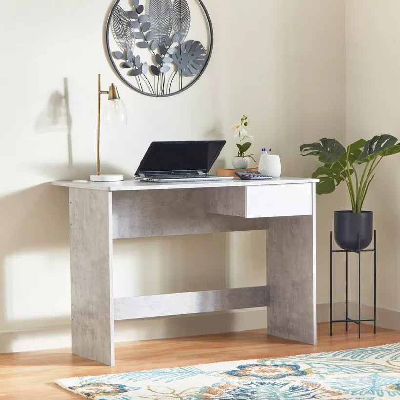 Study Desk with Drawer and Cable Hole