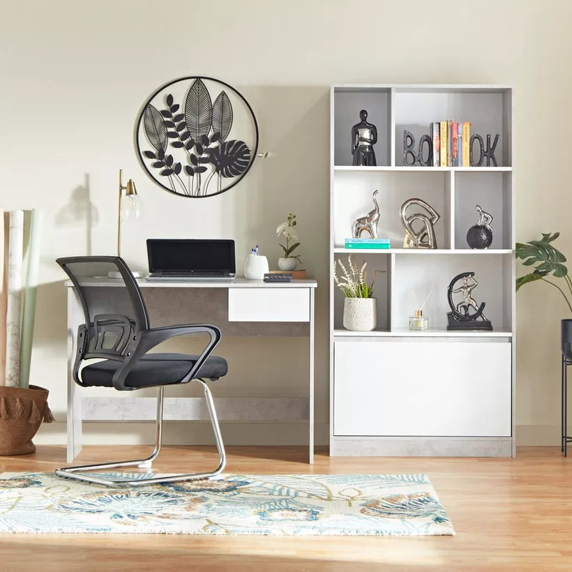 Study Desk with Drawer and Cable Hole