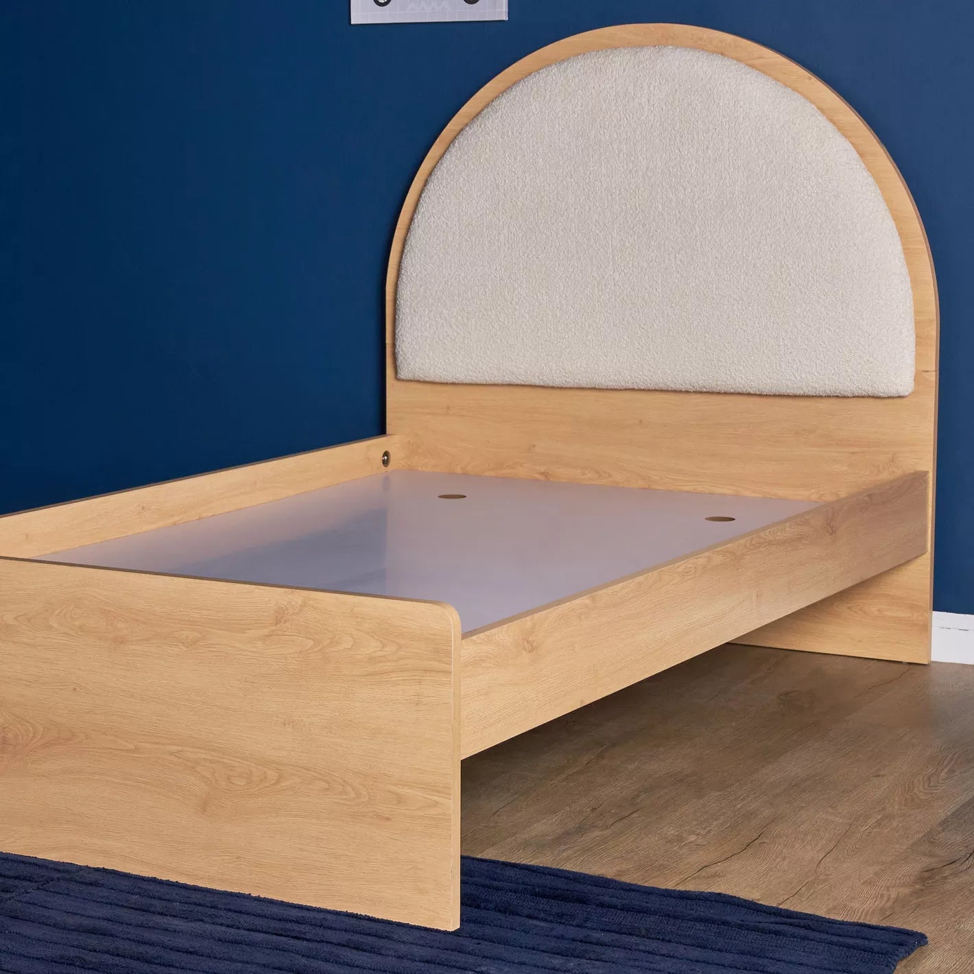 Upholstered Headboard Single Bed - 120x200 cm-GCC Home Center