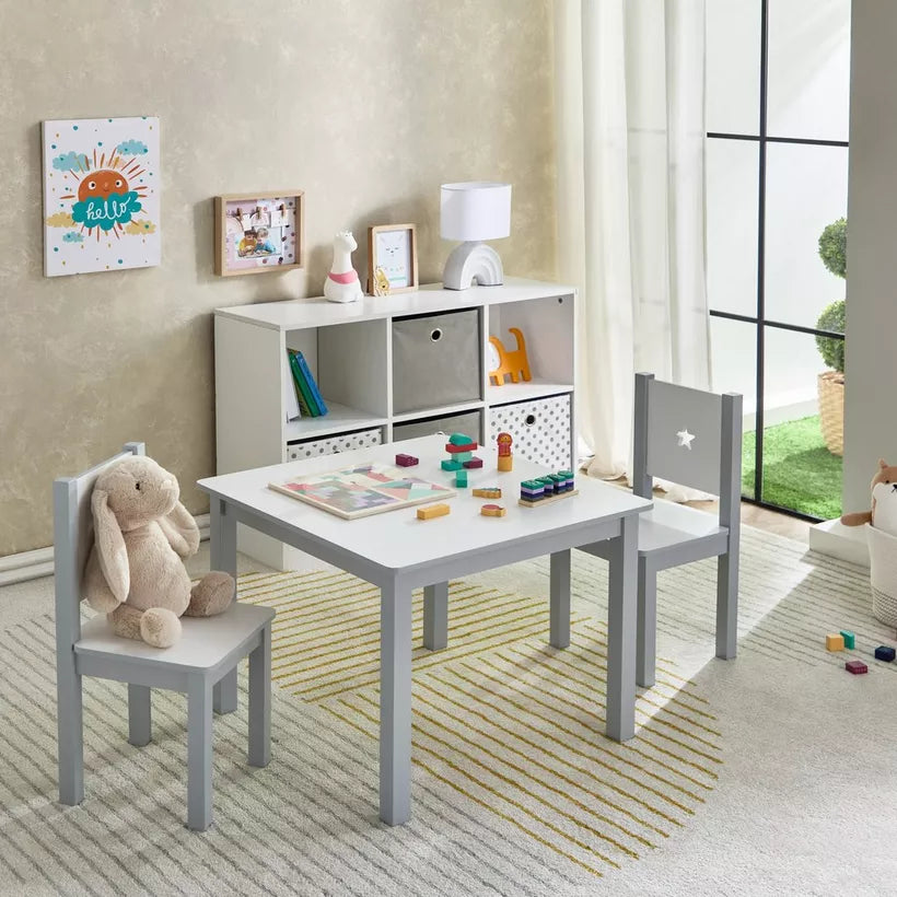 3-Piece Kids’ Study Table and Chair Set