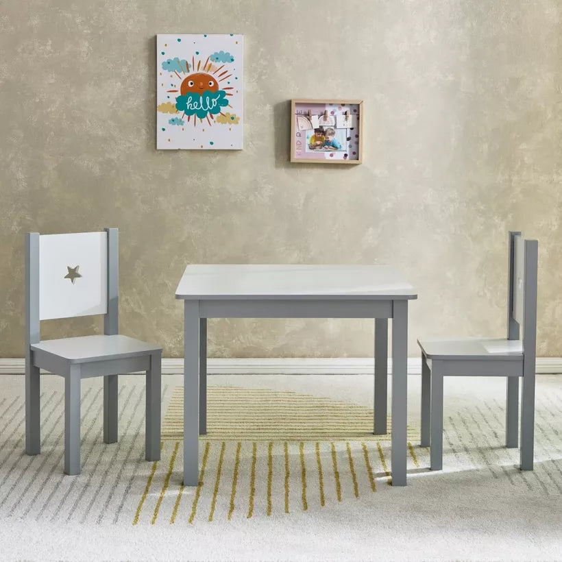 3-Piece Kids’ Study Table and Chair Set