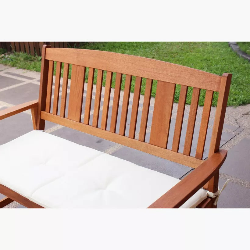 4-Piece Outdoor Sofa Set – Engineered Wood with Cushions