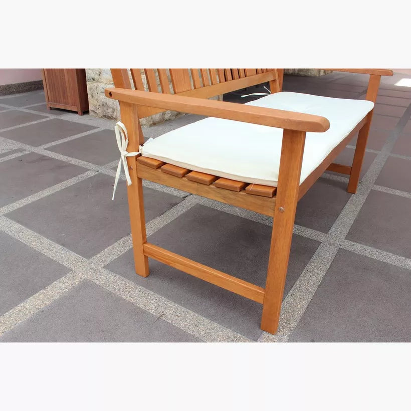 4-Piece Outdoor Sofa Set – Engineered Wood with Cushions