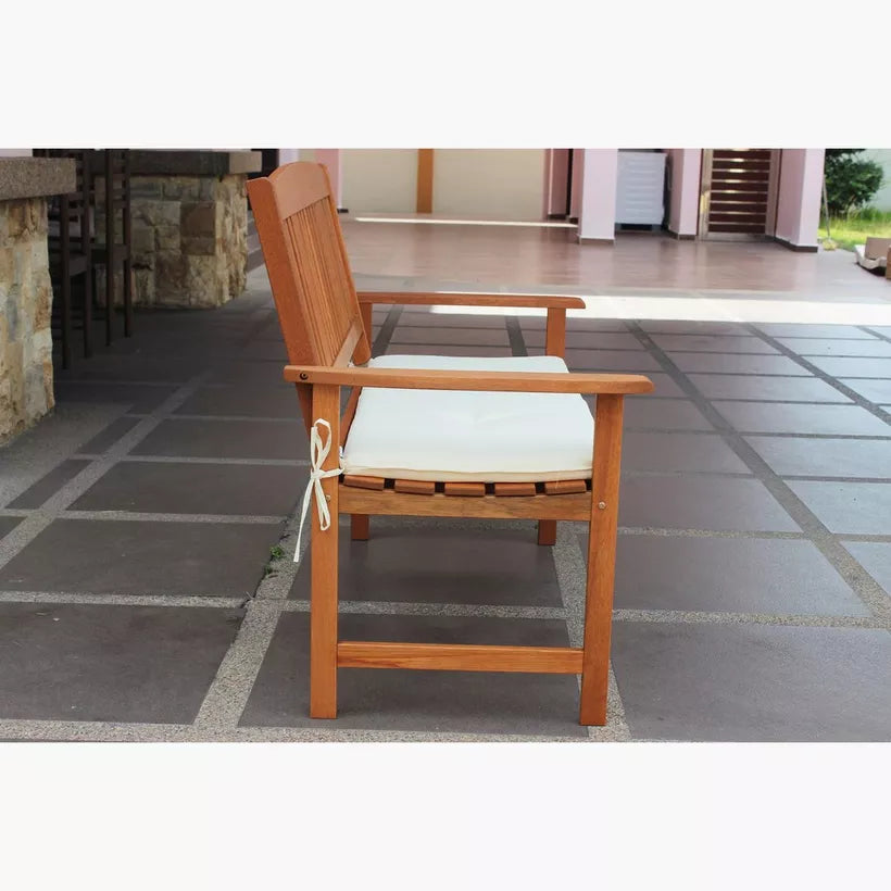 4-Piece Outdoor Sofa Set – Engineered Wood with Cushions