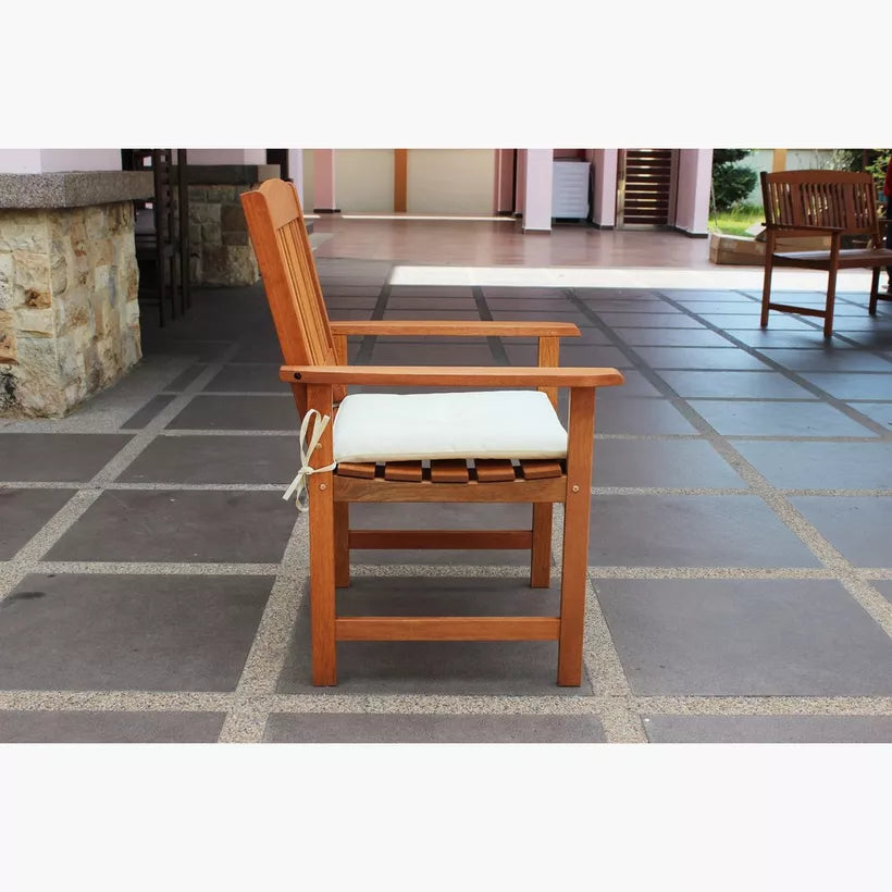 4-Piece Outdoor Sofa Set – Engineered Wood with Cushions