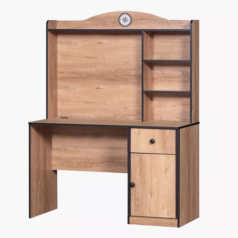 Study Desk with Hutch, Drawer & Door