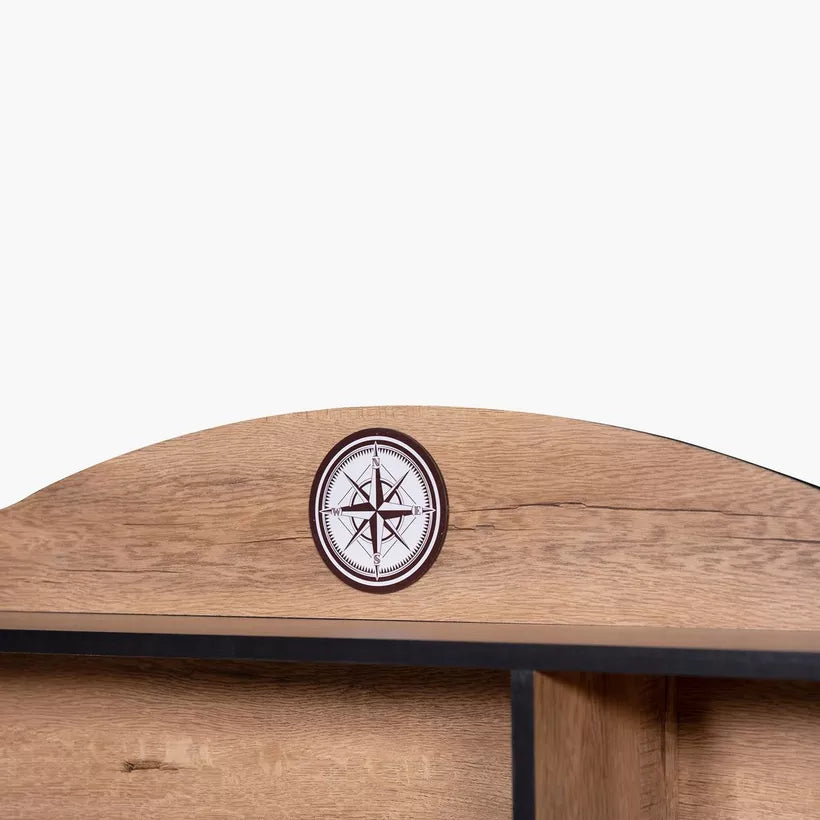 Study Desk with Hutch, Drawer & Door