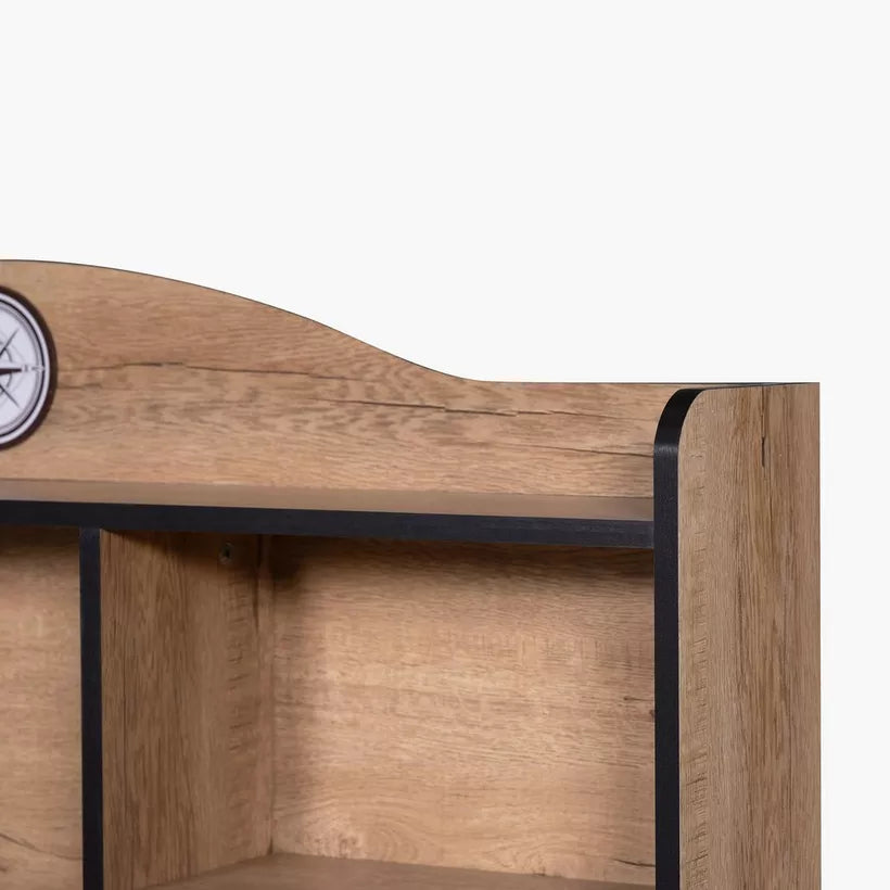 Study Desk with Hutch, Drawer & Door