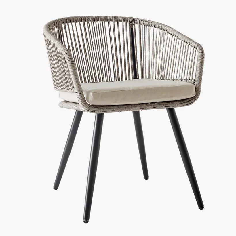 2-Seater Outdoor Balcony Set with Cushions