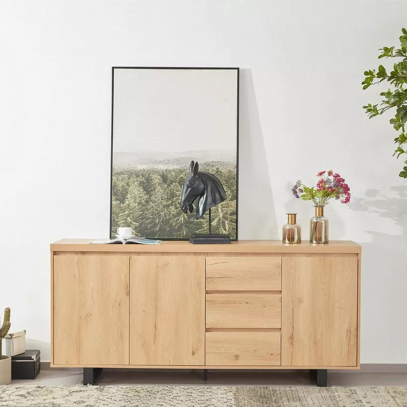 3-Door Sideboard with 3 Drawers