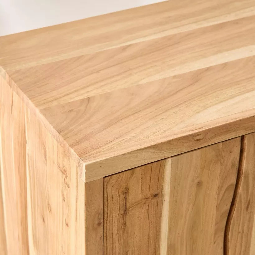 3-Door Live Edge Solid Wood Sideboard