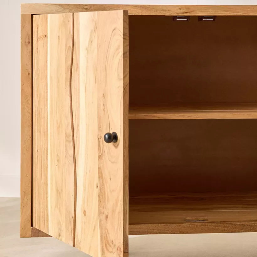 3-Door Live Edge Solid Wood Sideboard