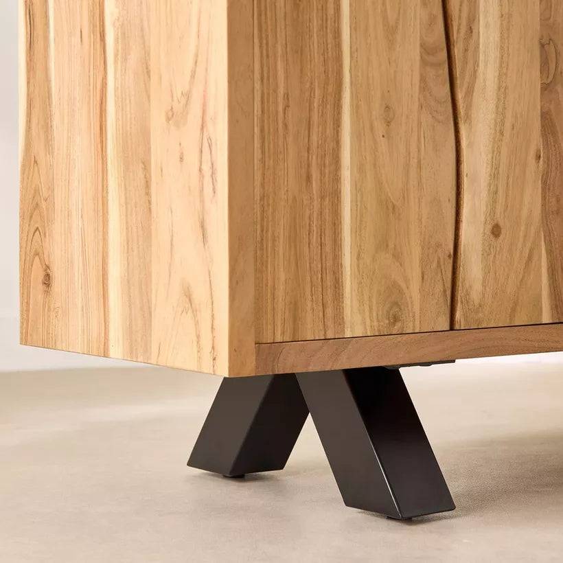 3-Door Live Edge Solid Wood Sideboard
