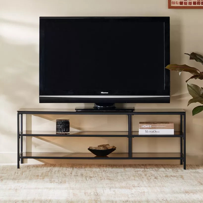 1.3 Metre Glass Top TV Unit for TVs up to 55 inches