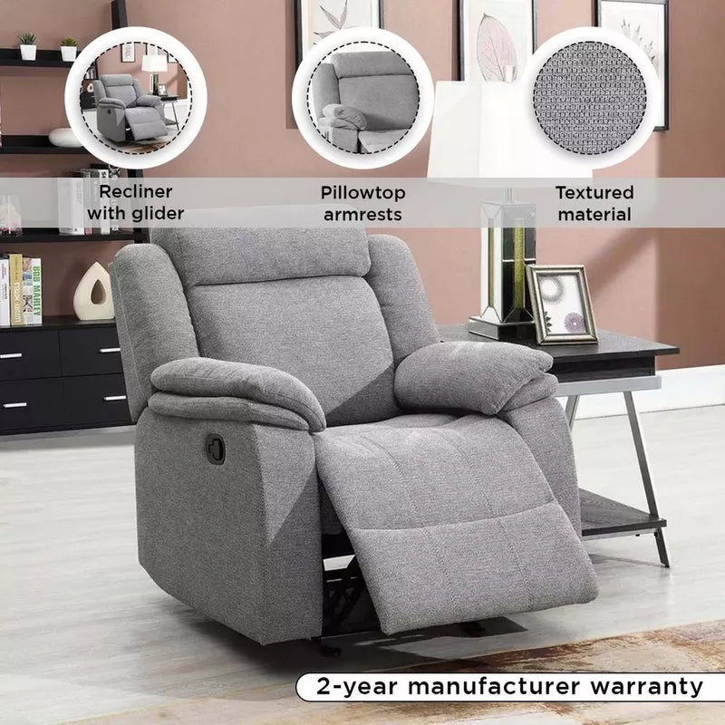 Hilton Armchair Recliner with Glider
