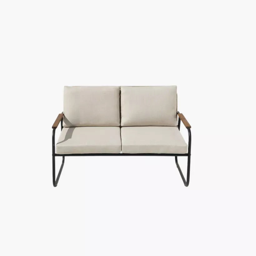 4-Piece Outdoor Sofa Set – Steel Frame & Rope Detailing